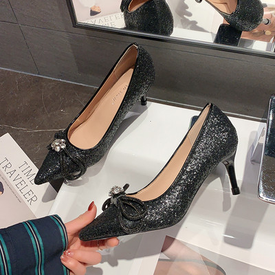 Särava efektiga ja kivikestega naiste kingad