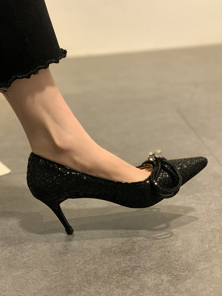 Särava efektiga ja kivikestega naiste kingad