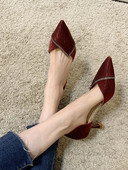 Κομψά γυναικεία παπούτσια με πέτρες και τακούνι 7 cm