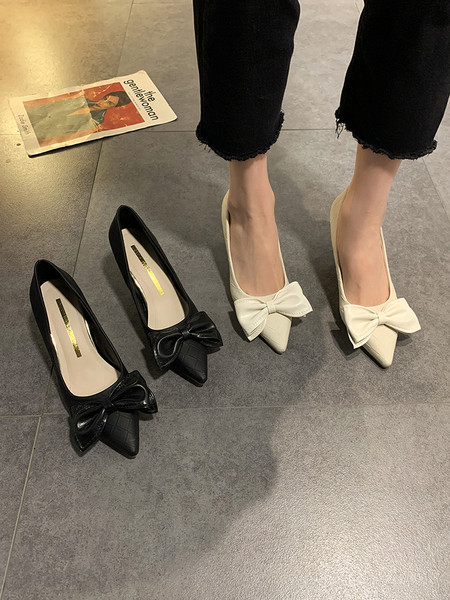 Moodsad naiste nahast kingad paela ja 7 cm kontsaga