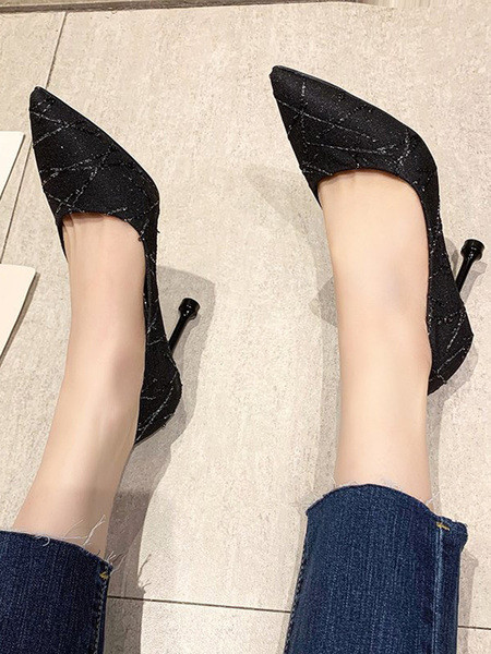 Pantofi eleganti de dama cu toc inalt - model ascutit