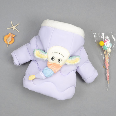 Модерно детско яке с 3D елемент цветя