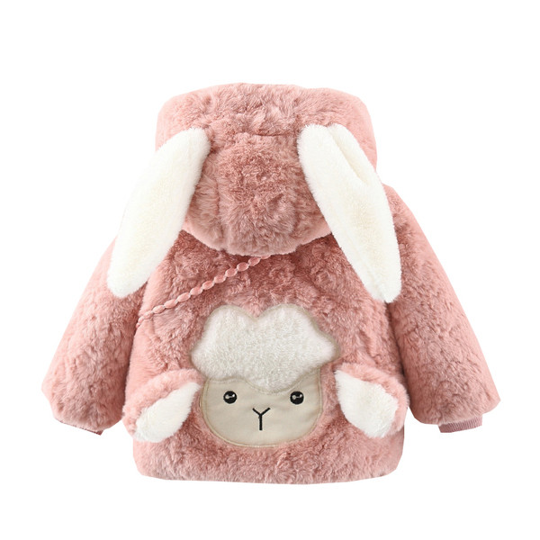 Детско пухени яке подходящо за зимата с 3D елемент 