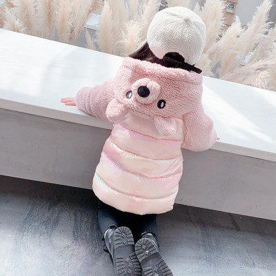 Модерно детско яке с бродерия и 3D елементи за момичета