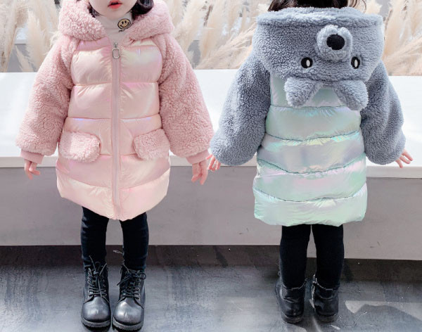 Модерно детско яке с бродерия и 3D елементи за момичета