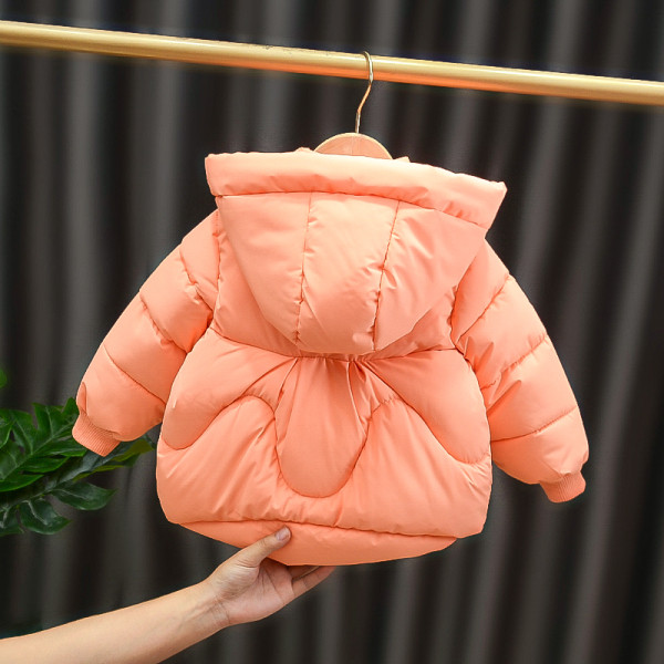 Детско яке с цип и шал в три цвята