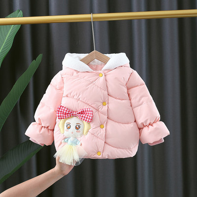 Детско яке за момичета с 3D елемент - два модела