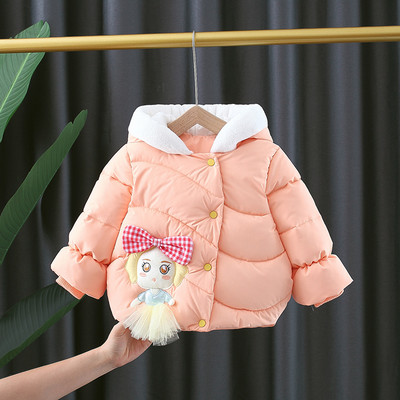 Детско яке за момичета с 3D елемент - два модела