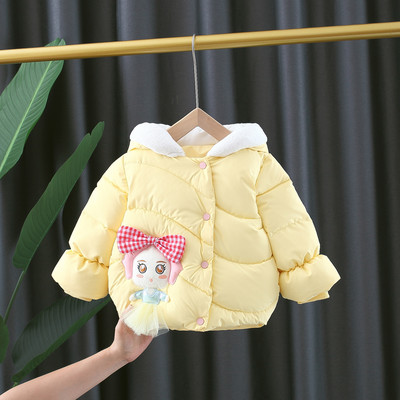 Детско яке за момичета с 3D елемент - два модела