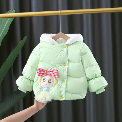 Детско яке за момичета с 3D елемент - два модела