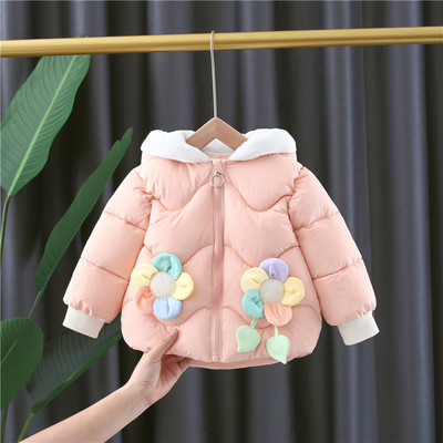 Детско яке за момичета с 3D елемент - два модела