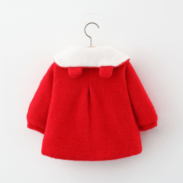 Нов модел детско пролетно яке с копчета и джобове в розов и червен цвят 