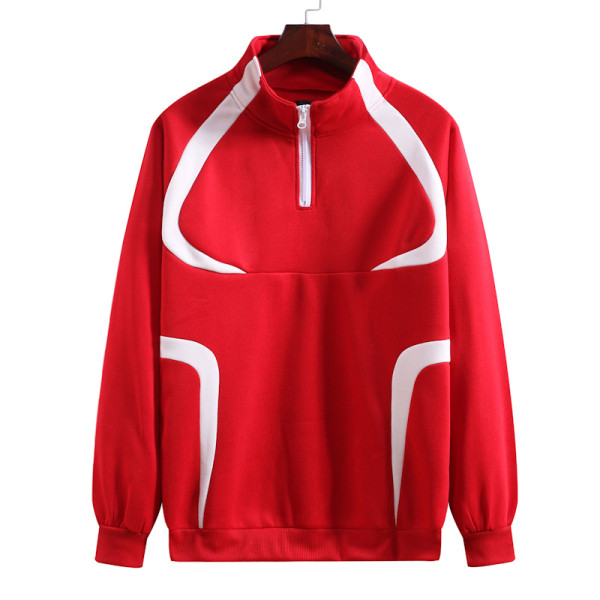 Мъжки ежедневен суичър с цип широк модел