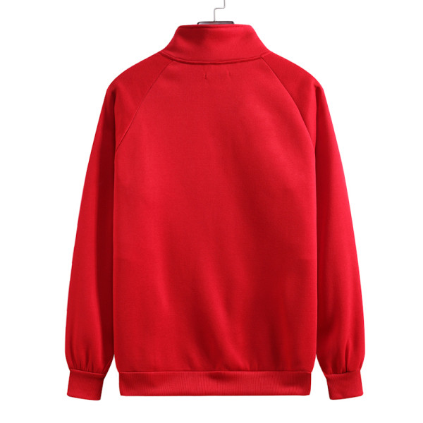 Мъжки ежедневен суичър с цип широк модел