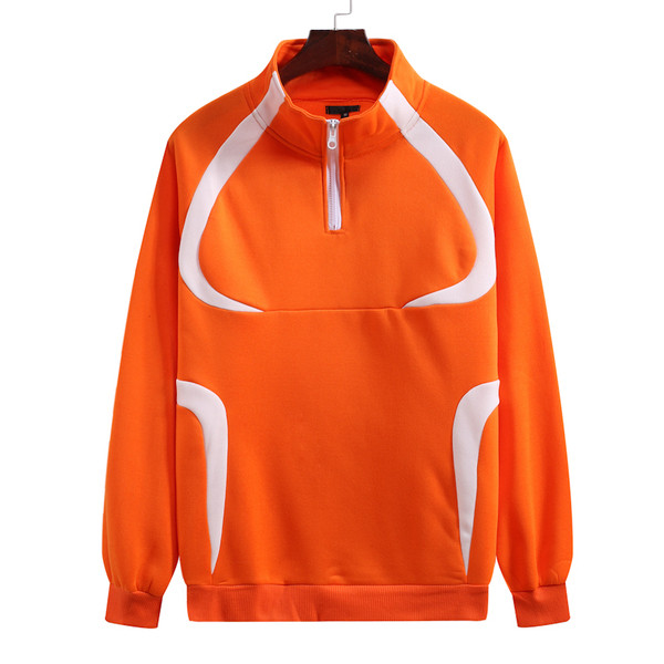 Мъжки ежедневен суичър с цип широк модел