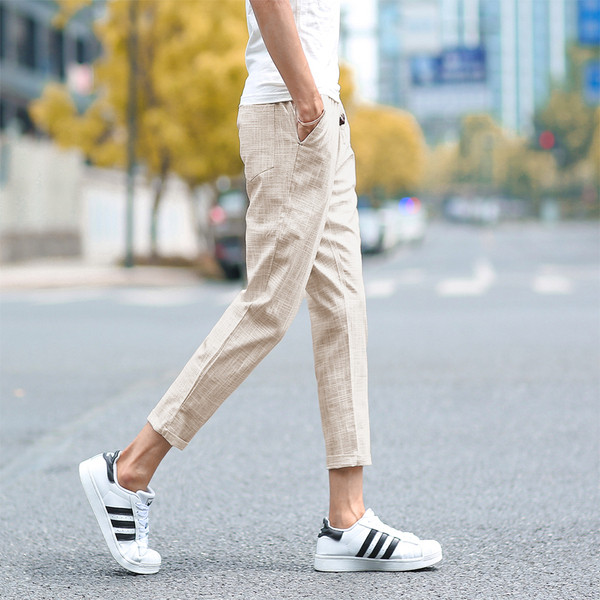 Мъжки модерен панатон прав кариран модел