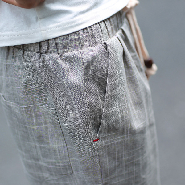 Мъжки модерен панатон прав кариран модел