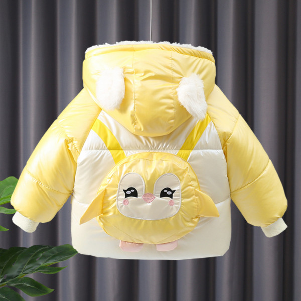 Детско яке с 3D елемент на гърба и качулката