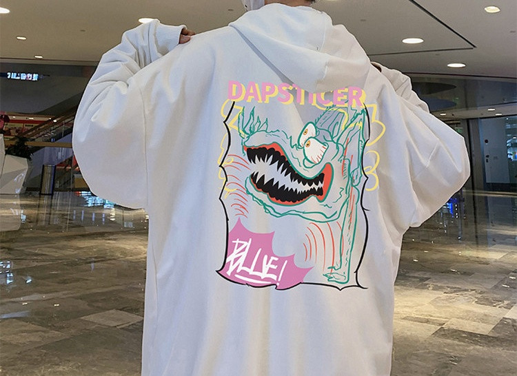 Мъжки суичър широк модел без закопчаване