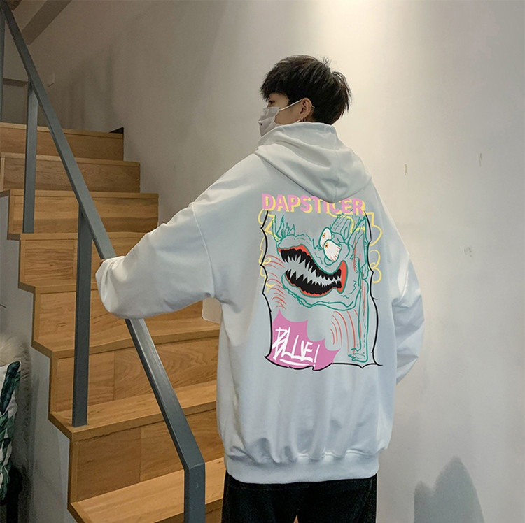 Мъжки суичър широк модел без закопчаване