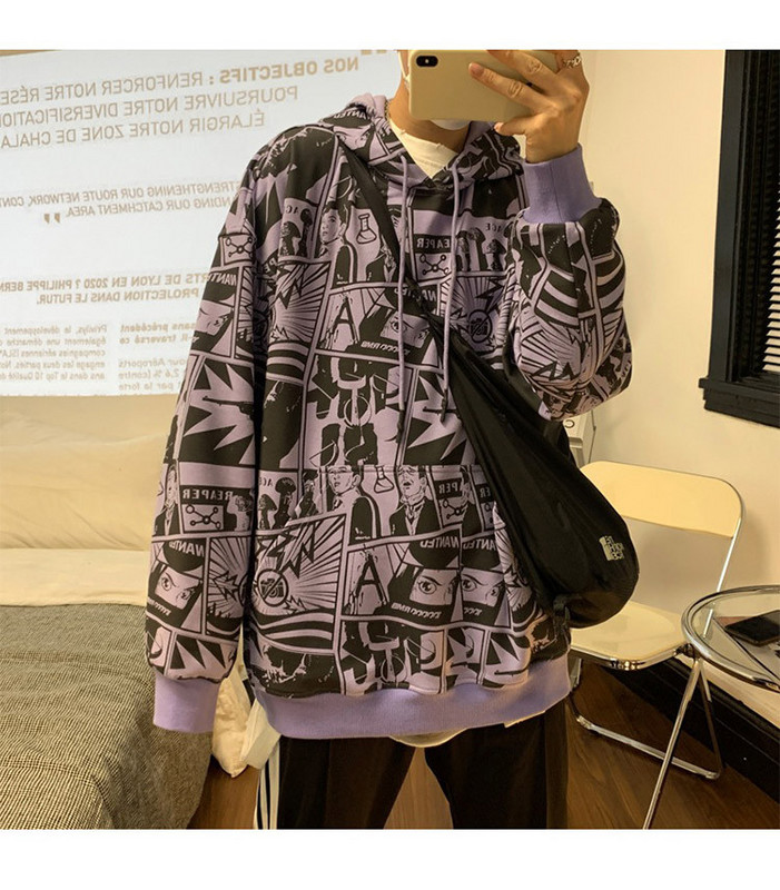 Мъжки ежедневен суичър широк модел