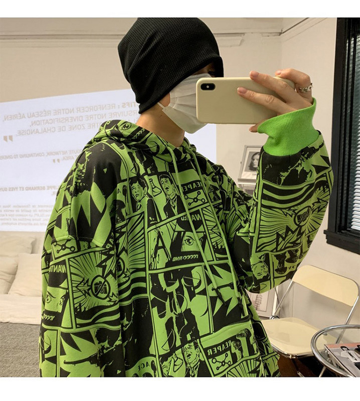 Мъжки ежедневен суичър широк модел