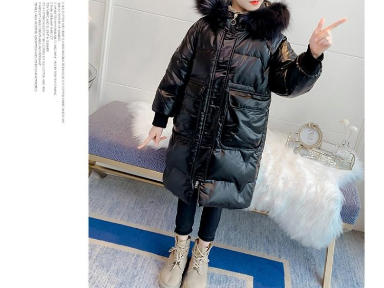 Нов модел зимно яке за момичета с джобове и качулка