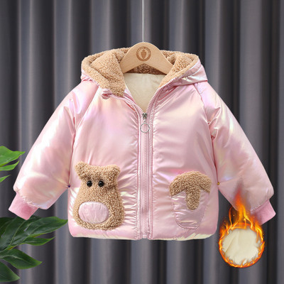 Gyerek dzseki lányoknak 3D kutyaelemmel