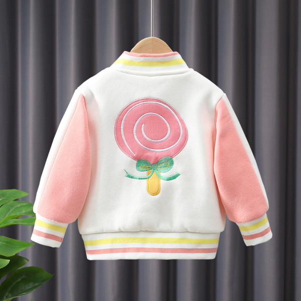 Модерно детско яке с джобове и копчета 