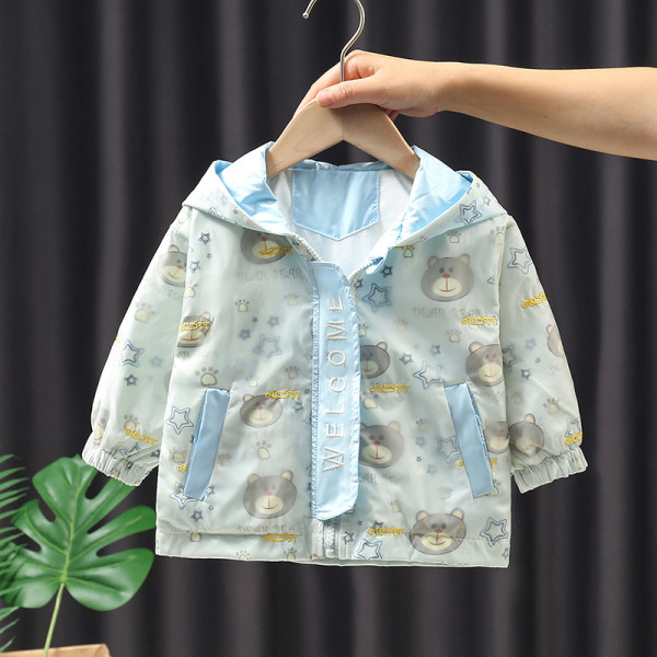 Ежедневно детско яке с качулка-за момичета