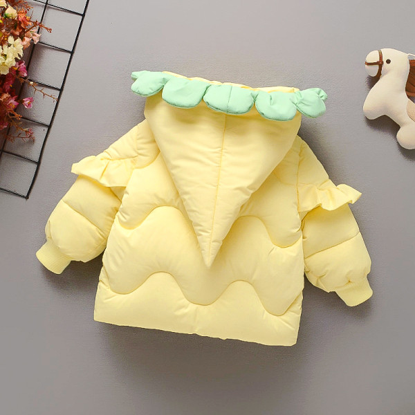 Детско яке с къдри и 3D елементи 