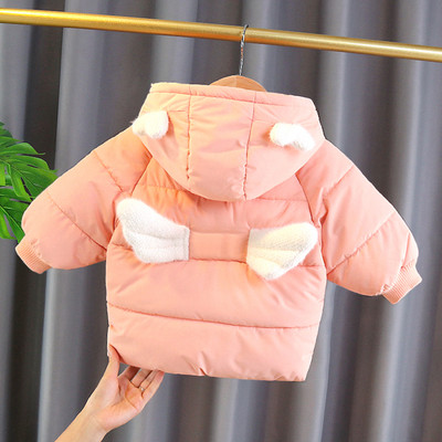Παιδικό χειμερινό μπουφάν με στοιχεία 3D - για κορίτσια