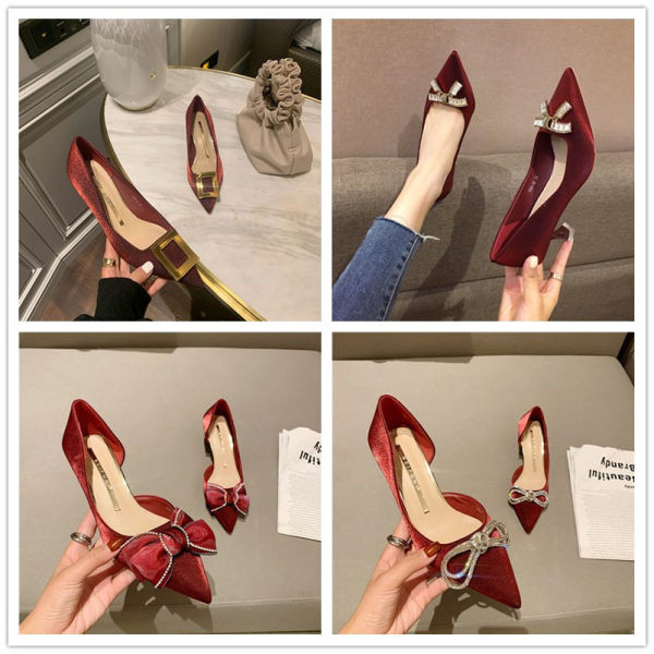 Moderne ženske cipele s trakom i visokom petom