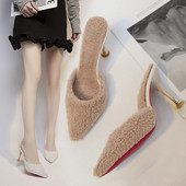 Ženske moderne cipele model na špic s perom