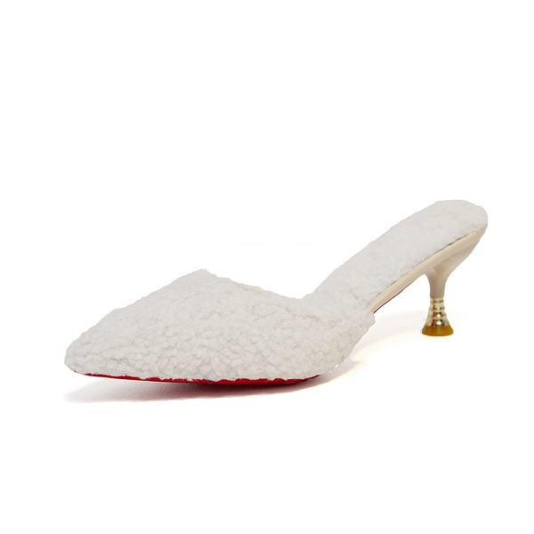 Ženske moderne cipele model na špic s perom