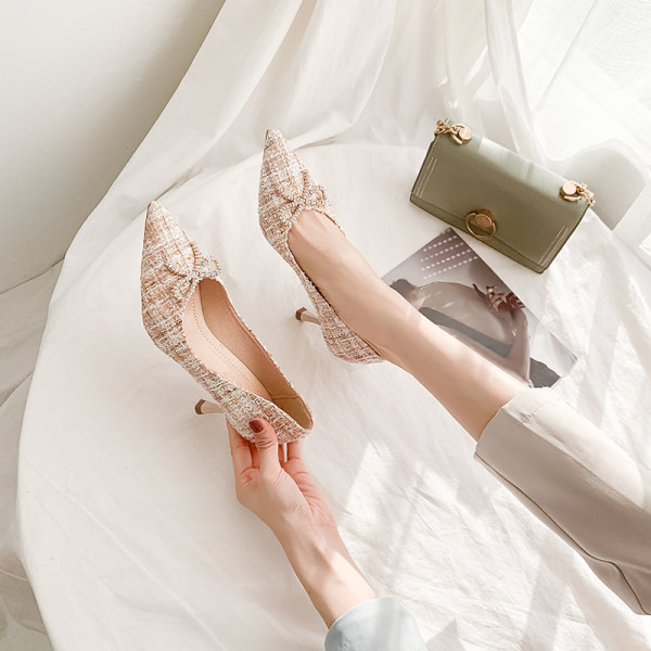 Ženske casual cipele s trakom i tankom petom