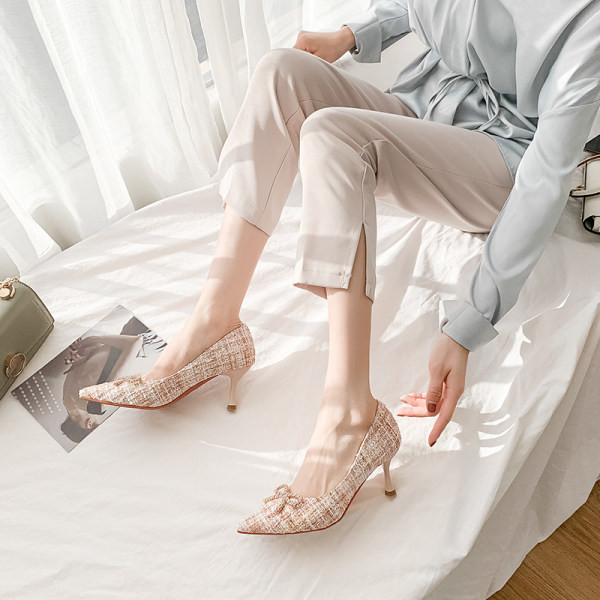 Ženske casual cipele s trakom i tankom petom