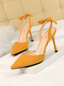 Ženske sandale od eko brušene kože sa trakom