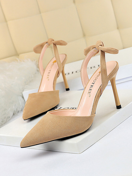 Ženske sandale od eko brušene kože sa trakom