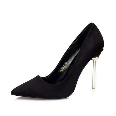 Moderne ženske cipele od eko brušene kože na petu 10,5 cm - dva modela