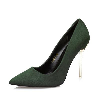 Moderne ženske cipele od eko brušene kože na petu 10,5 cm - dva modela