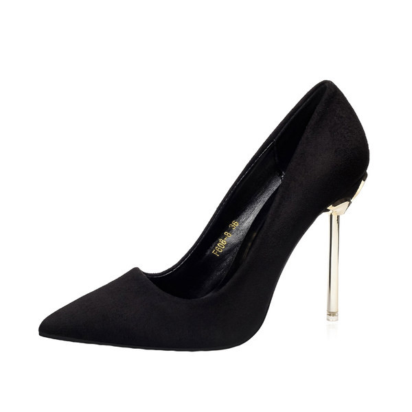 Moderne ženske cipele od eko brušene kože na petu 10,5 cm - dva modela