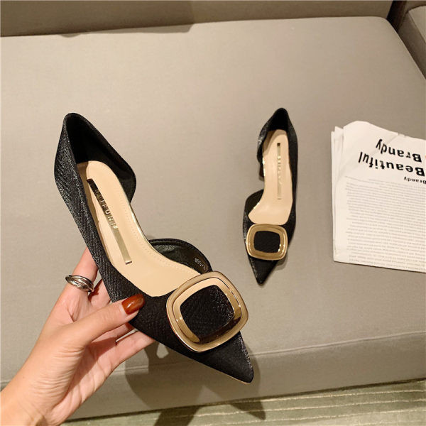 Novi model ženskih cipela sa kopčom i petom visine 5 cm