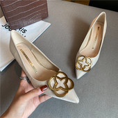 Ženske cipele sa metalnim elementom i petom od 5 cm u više boja