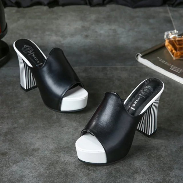 Moderne ženske cipele sa debelom petom 11 cm