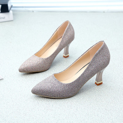 Ženske cipele na špic sa petom 6 cm