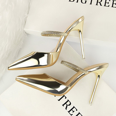 Elegantne špicaste ženske sandale na tanku petu