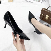 Ženske kožne cipele na špic model u četiri boje