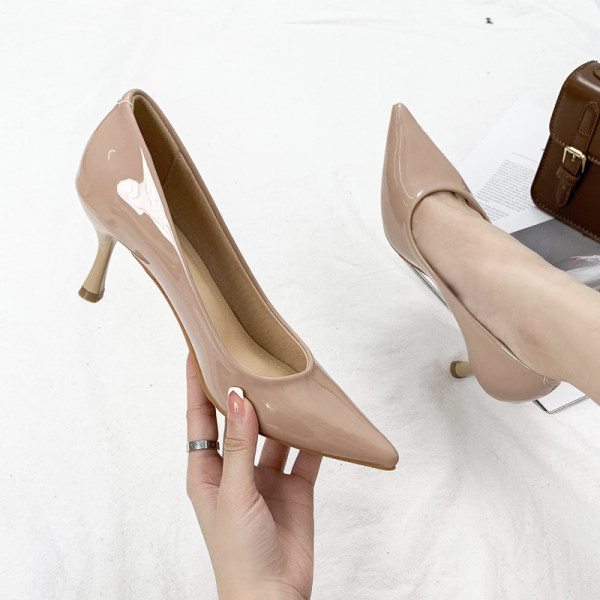 Ženske kožne cipele na špic model u četiri boje