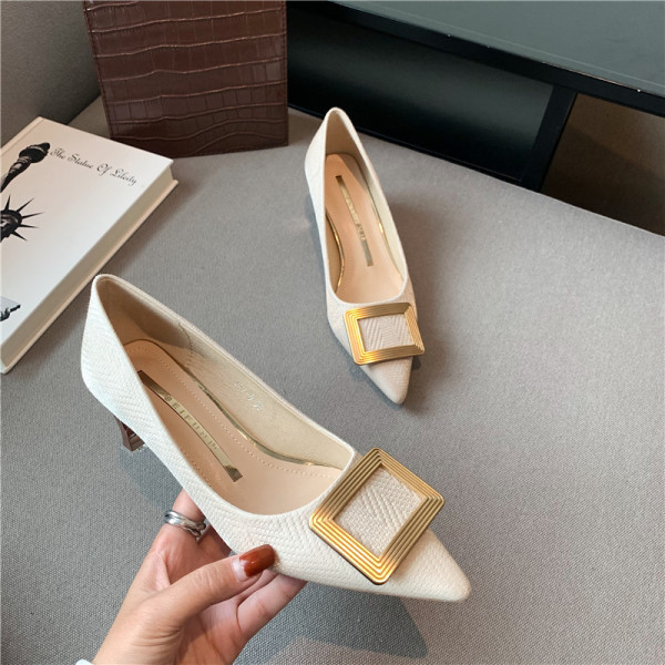 Novi model ženskih cipela sa metalnom kopčom i petom visine 5 cm